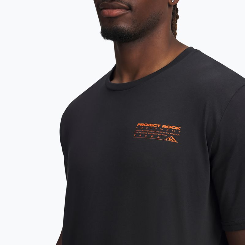 Футболка для тренувань чоловіча Under Armour Project Rock Q4 1 black/orange base 4