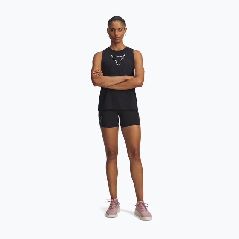 Шорти для тренувань жіночі Under Armour Project Rock Middie black/anthracite 2