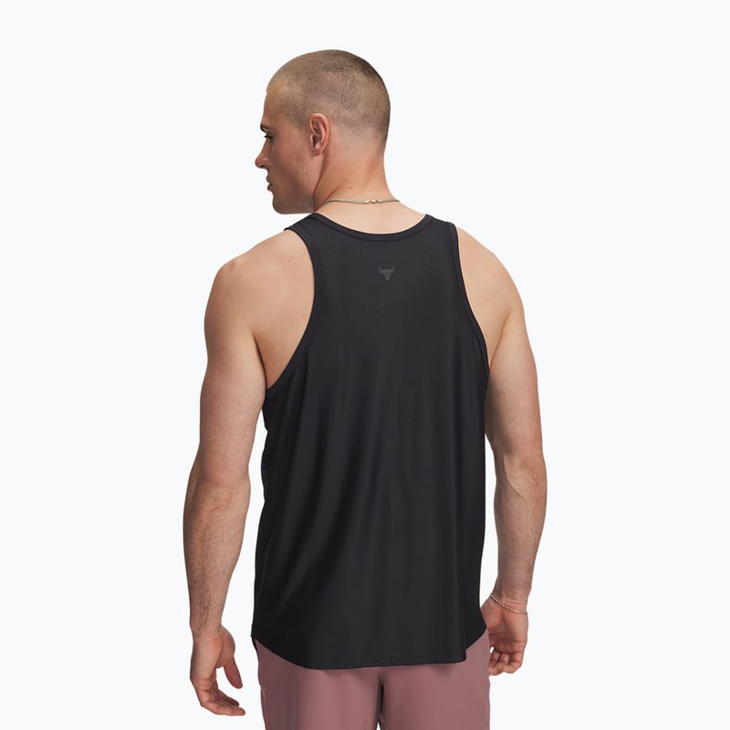 Футболка для тренувань чоловіча Under Armour Project Rock Iso Chill Tank black/anthracite 2