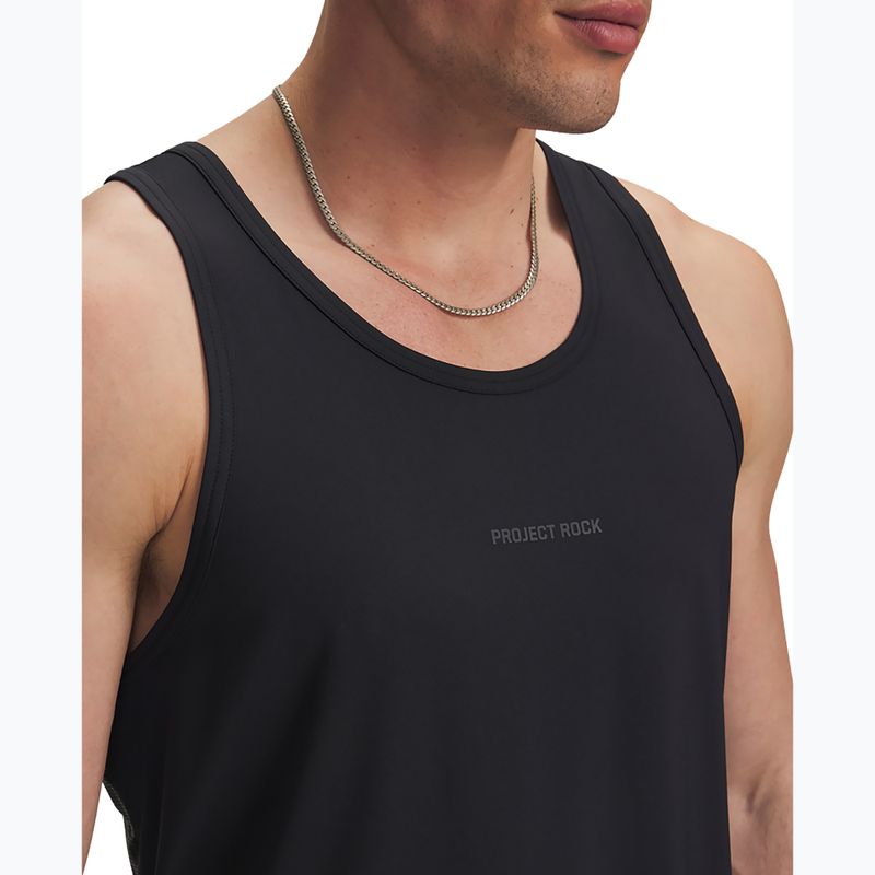 Футболка для тренувань чоловіча Under Armour Project Rock Iso Chill Tank black/anthracite 3