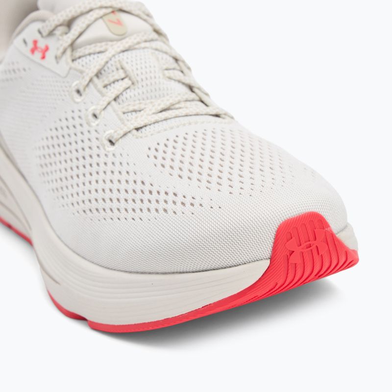 Кросівки для бігу чоловічі Under Armour Sonic 7 summit white/khaki base/racer red 7