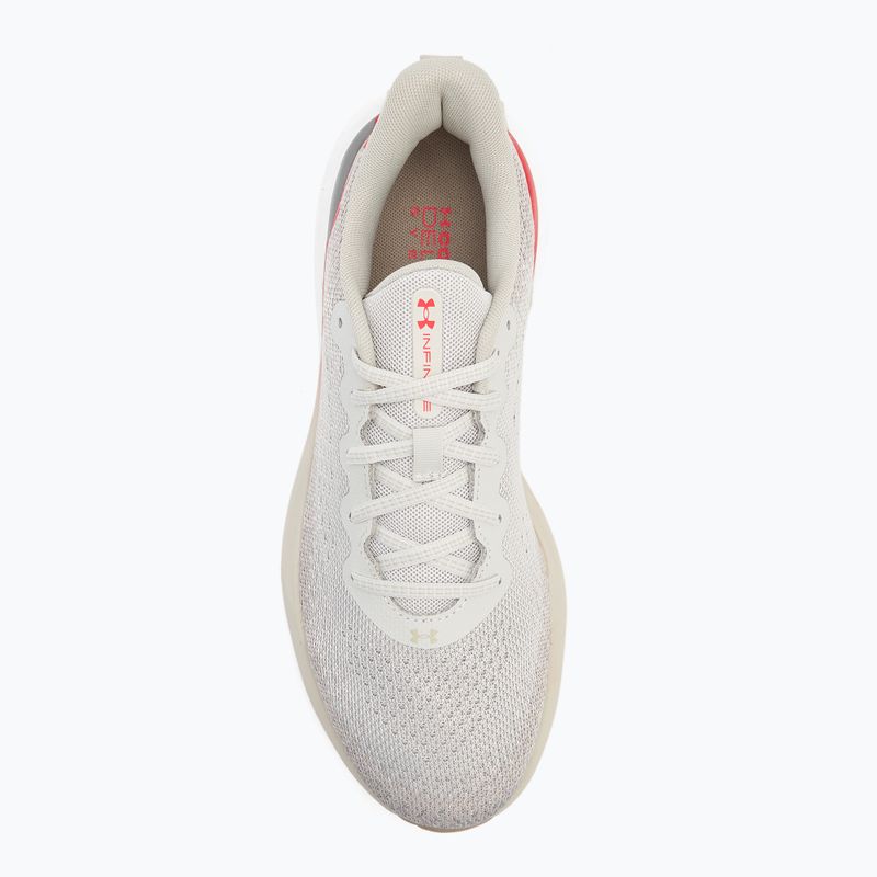 Кросівки для бігу чоловічі Under Armour Infinite summit white/khaki base/racer red 5