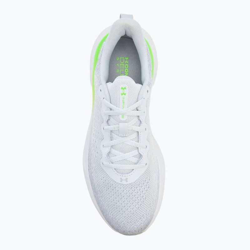 Кросівки для бігу чоловічі Under Armour Infinite distant gray/halo gray/hyper green 5
