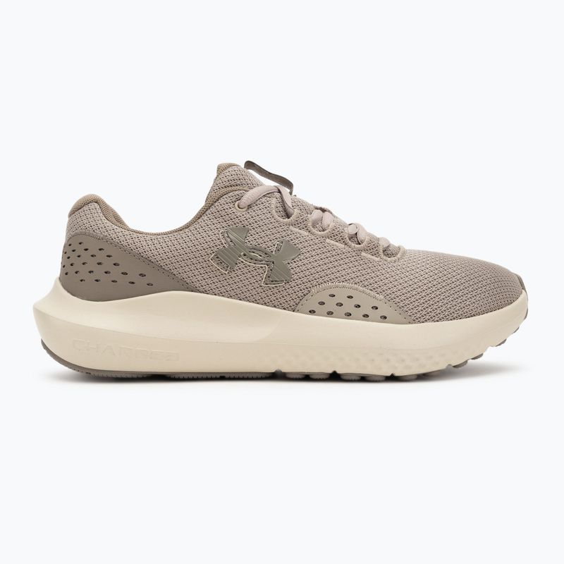 Чоловічі кросівки для бігу Under Armour Charged Surge 4 timberwolf taupe/taupe dusk/taupe dusk 2