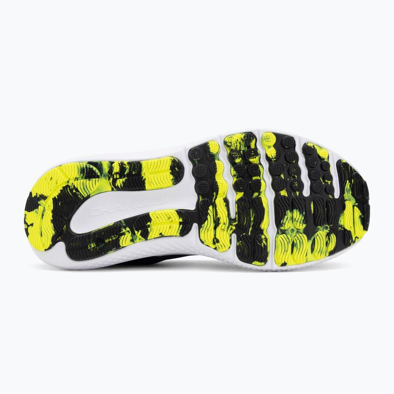 Кросівки для бігу чоловічі Under Armour Charged Surge 4 washed navy/black/high vis yellow 4