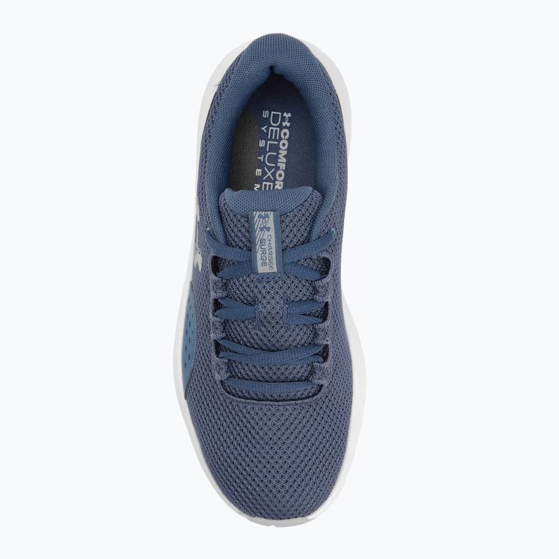 Кросівки для бігу жіночі Under Armour Charged Surge 4 washed navy/blue calm/metallic blue calm 5
