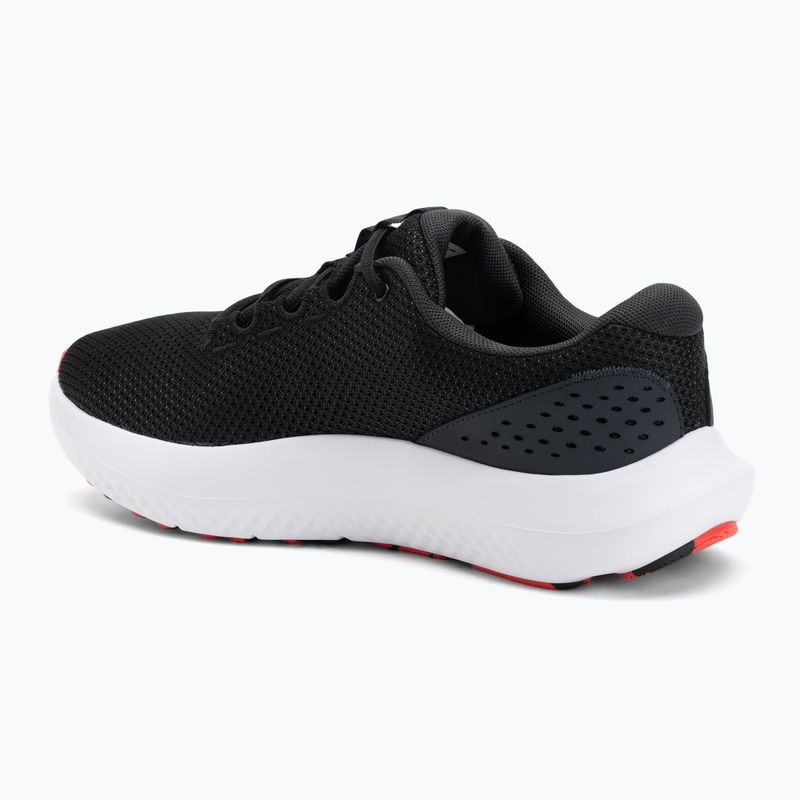 Чоловічі кросівки для бігу Under Armour Charged Surge 4 black/anthracite/racer red 3