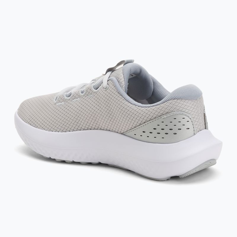 Кросівки для бігу жіночі Under Armour Charged Surge 4 halo gray/metallic silver/metallic silver 3