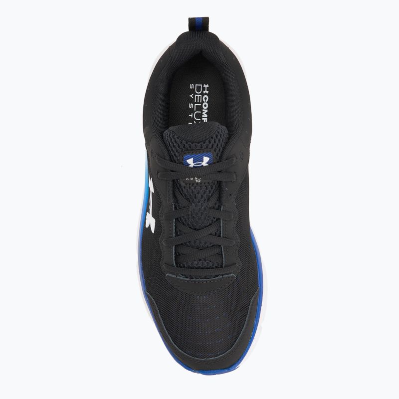 Кросівки для бігу чоловічі Under Armour Charged Assert 10 black/royal/white 5