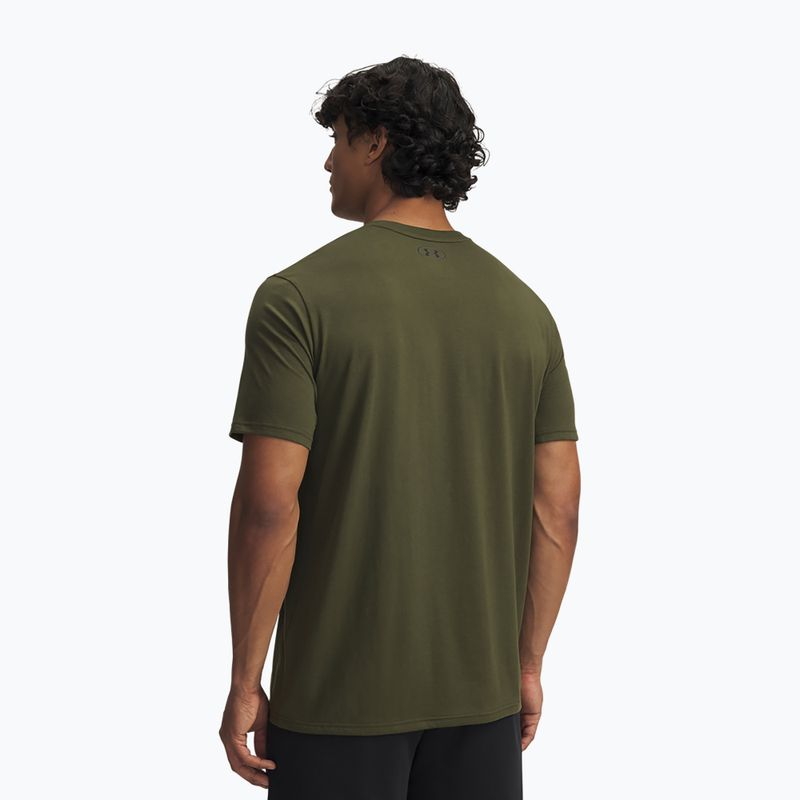 Футболка для тренувань чоловіча Under Armour Project Rock Payoff Graphic expedition green/black 2