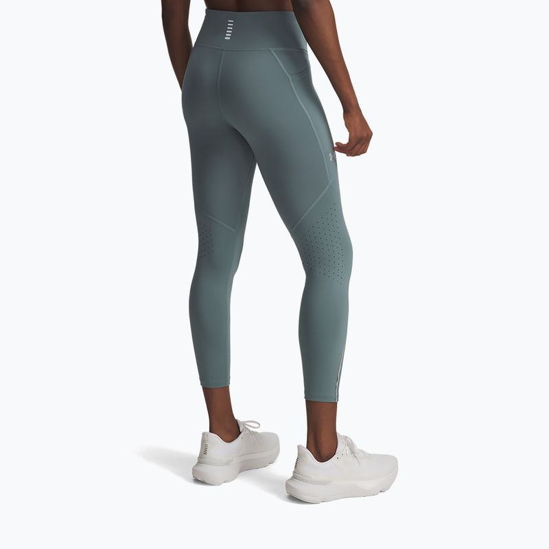 Легінси для бігу жіночі Under Armour Launch Ankle jasper blue/reflective 3