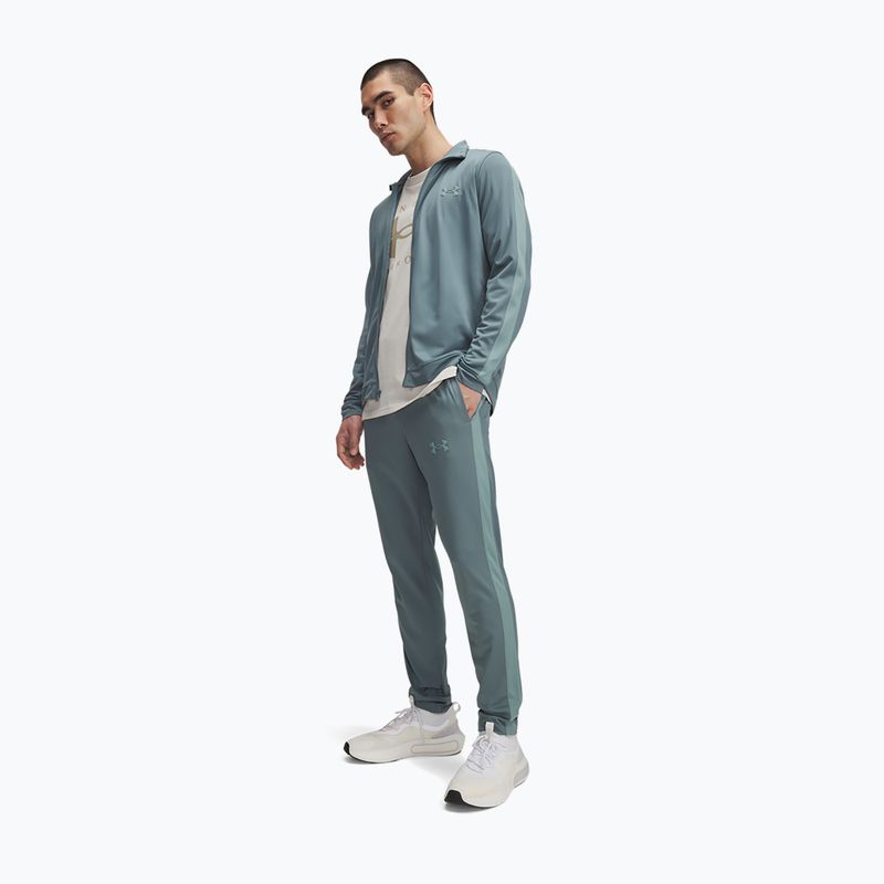 Костюм спортивний чоловічий Under Armour UA Knit Track Suit jasper blue/serpentine/serpentine
