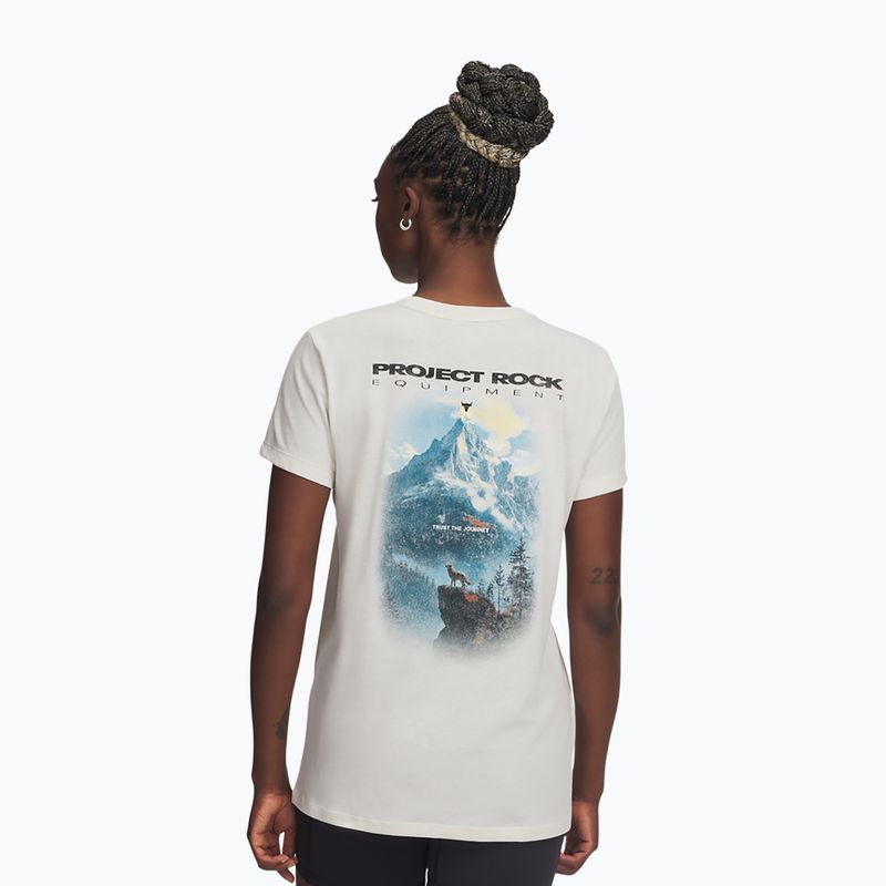 Футболка для тренувань жіноча Under Armour Project Rock Graphic 2 stone/black 3