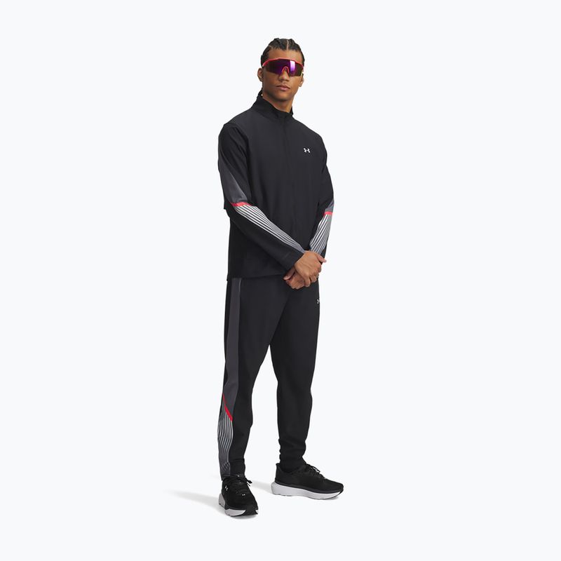 Штани для бігу чоловічі Under Armour Velociti Storm black/castlerock/reflective 2