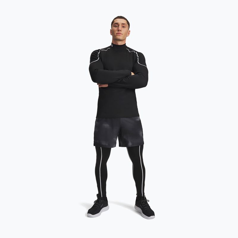 Легінси чоловічі Under Armour Cold Weather Grid black/white/white 2