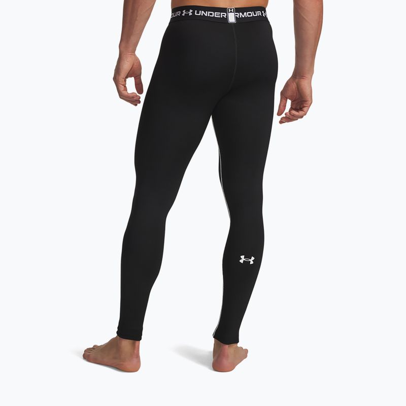 Легінси чоловічі Under Armour Cold Weather Grid black/white/white 3