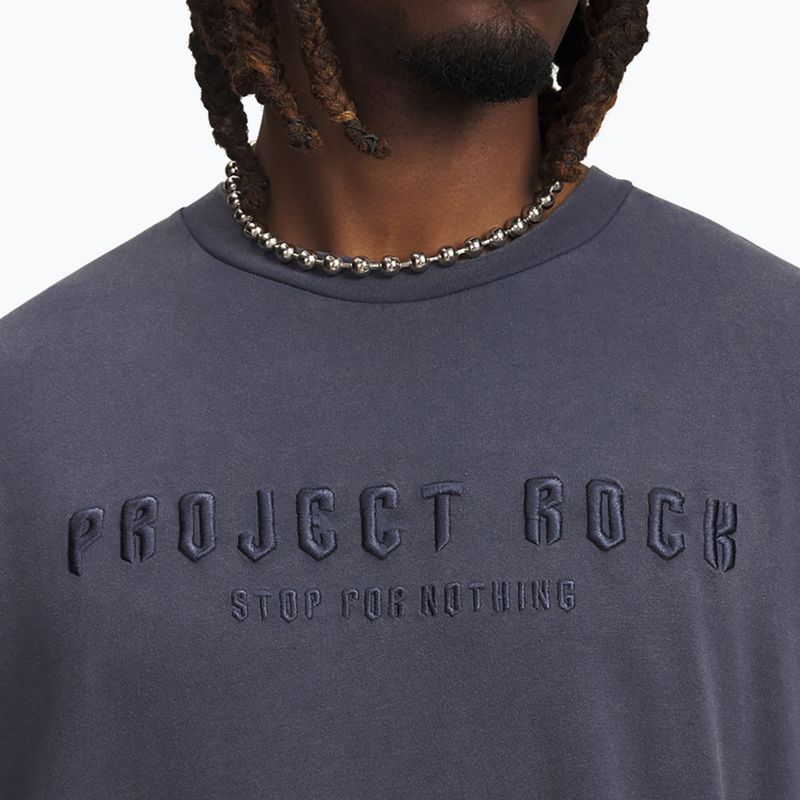 Футболка чоловіча Under Armour Project Rock Q3 ST Graphic downpour gray/white 3