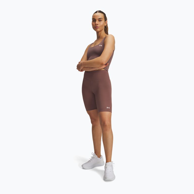 Жіночі тренувальні шорти Under Armour Motion Bike EMEA sierra taupe/white 2