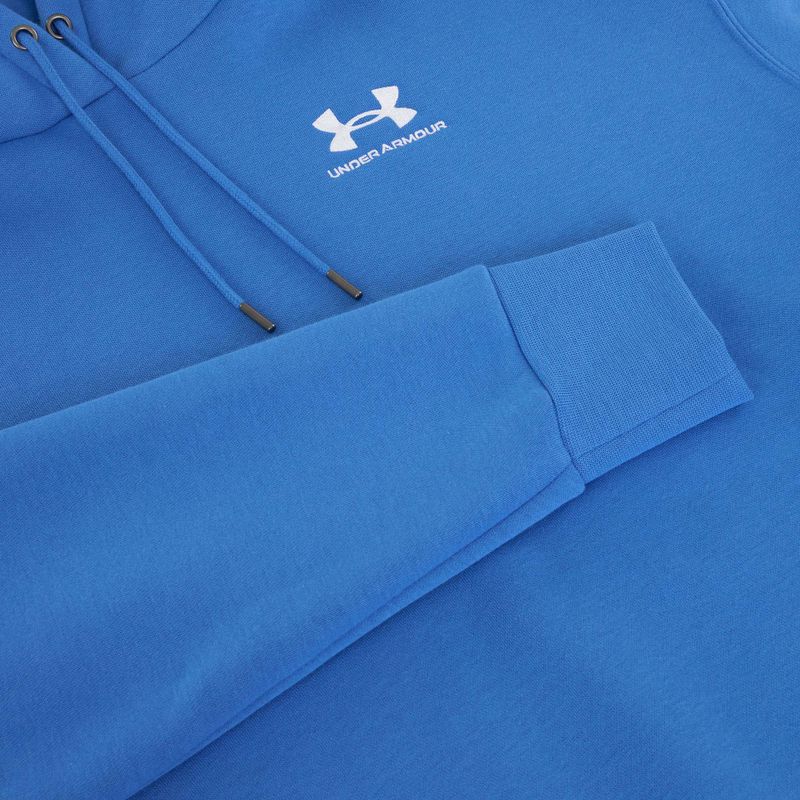 Кофта жіноча Under Armour Icon Fleece Hoodie blue atlantis/white 6