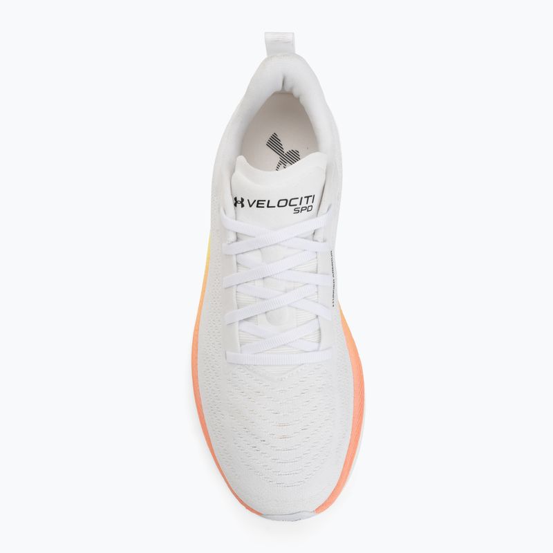 Кросівки для бігу жіночі Under Armour Velociti SPD white/orange bloc/metallic silver 5