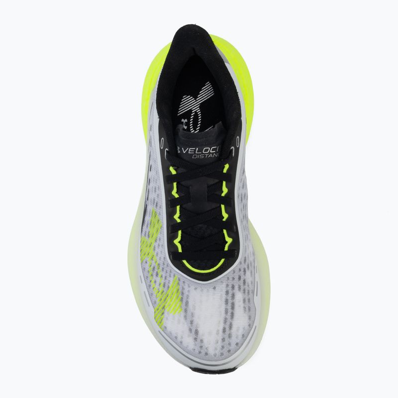 Кросівки для бігу жіночі Under Armour Velociti Distance white/valiant green/black 5