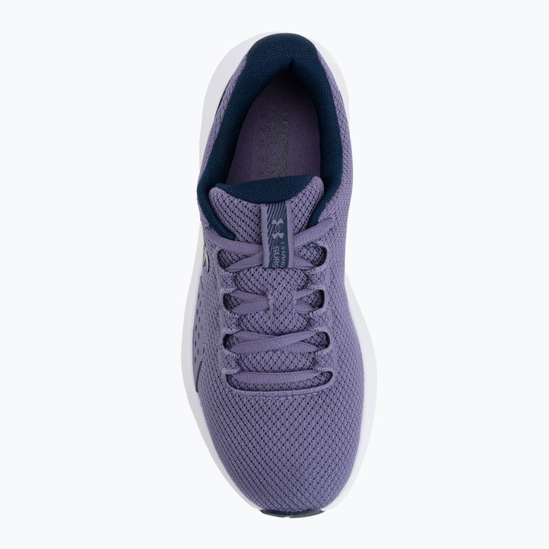 Жіночі бігові кросівки Under Armour Charged Surge 4 purple luxe/refresh mint 5