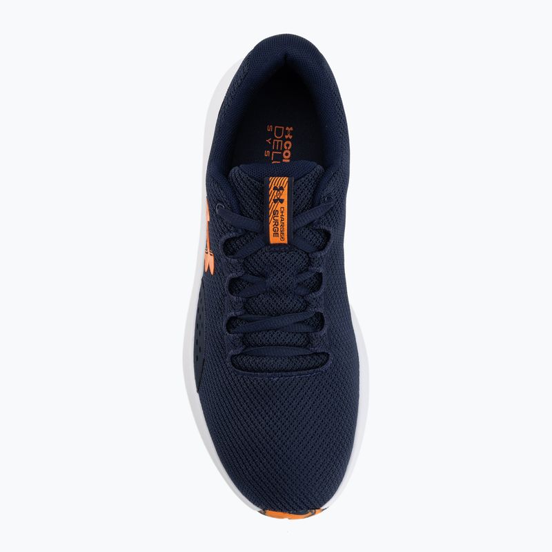 Кросівки для бігу чоловічі Under Armour Charged Surge 4 midnight navy/midnight navy/white 5