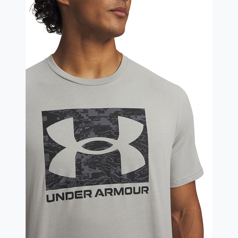 Футболка для тренувань чоловіча Under Armour ABC Camo Boxed Logo titanium/black 3