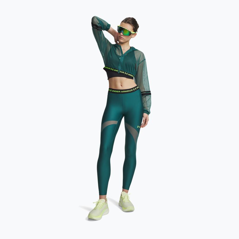 Легінси для тренувань чоловічі Under Armour HeatGear Mesh rack green/hyper green 2