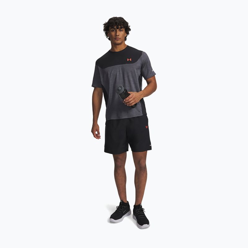Шорти для тренувань чоловічі Under Armour Tech Utility black/venom red 2