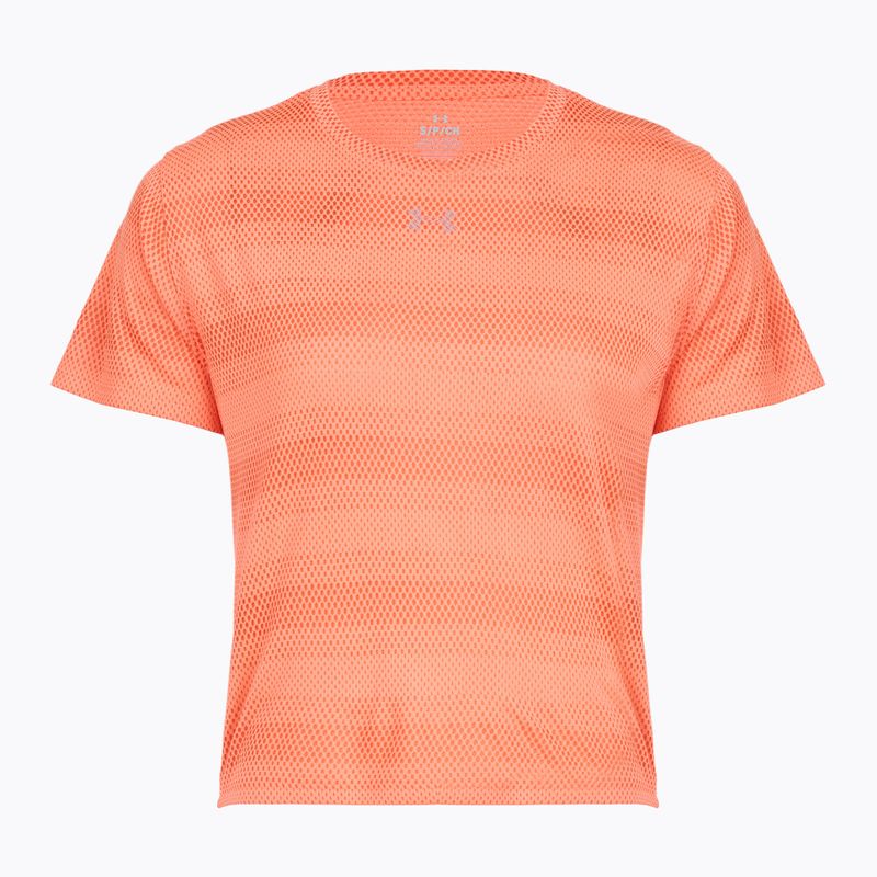Футболка для бігу жіноча Under Armour Velociti electric tangerine/black/green mode