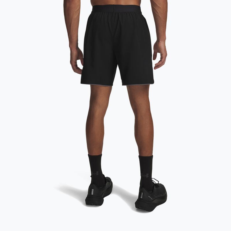 Шорти для бігу чоловічі Under Armour Velociti Pro 2IN1 Shorts ultimate black/reflective 3
