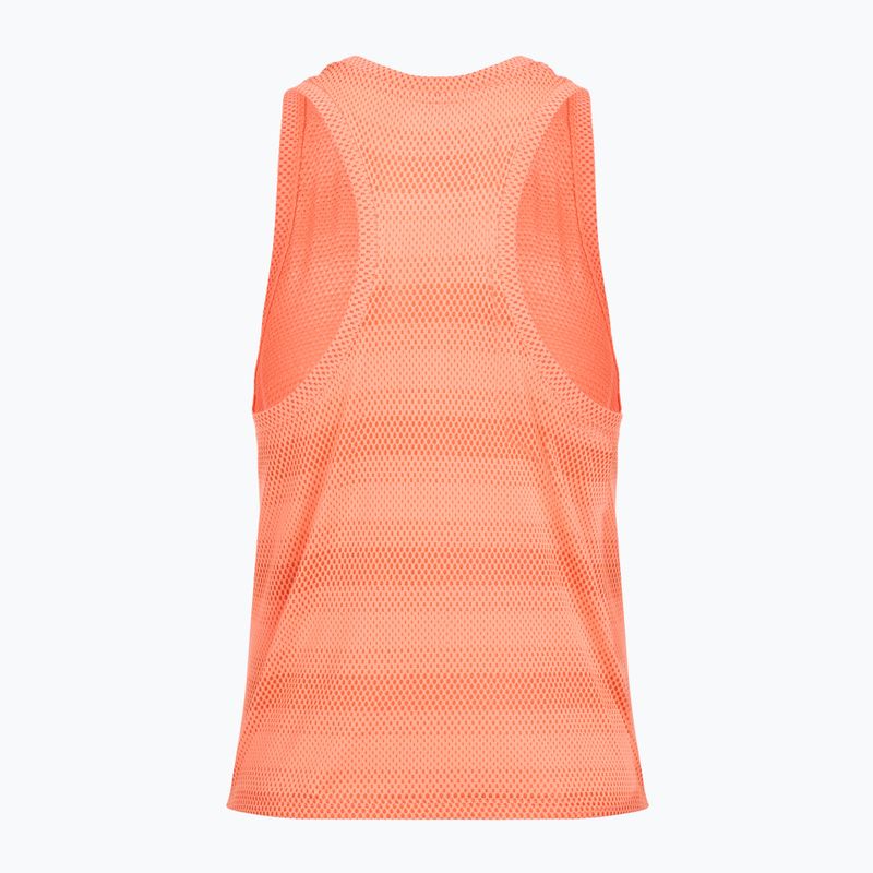 Футболка для бігу жіноча Under Armour Velociti Singlet electric tangerine/black/green mode 2