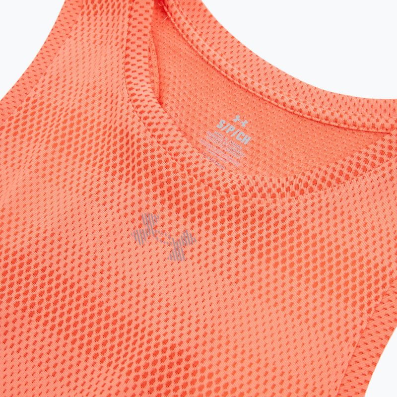 Футболка для бігу жіноча Under Armour Velociti Singlet electric tangerine/black/green mode 3