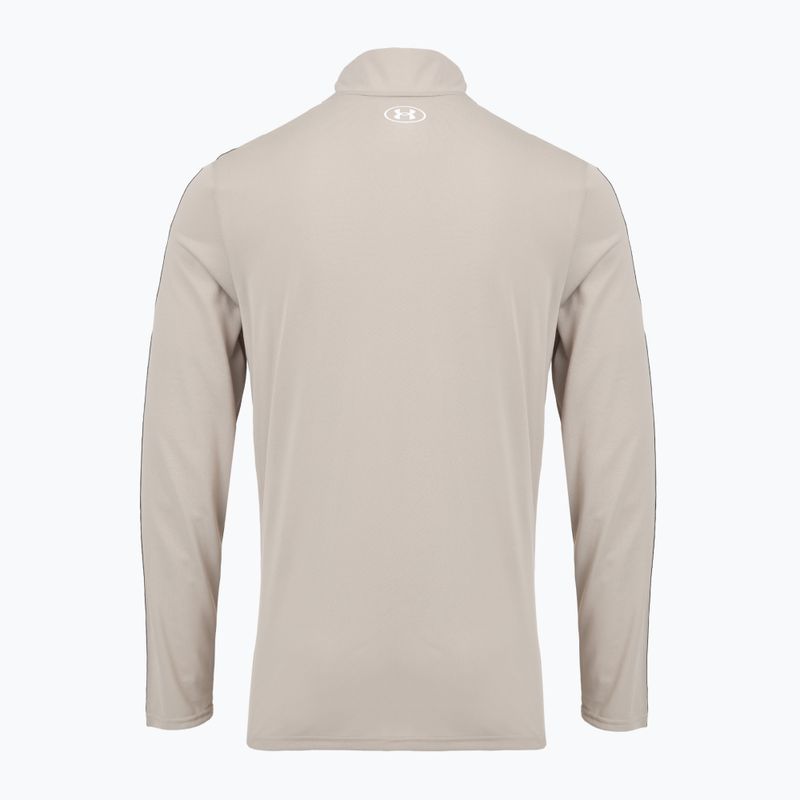 Кофта чоловіча Under Armour Tech Taping 1/2 Zip timberwolf taupe/black/white 2