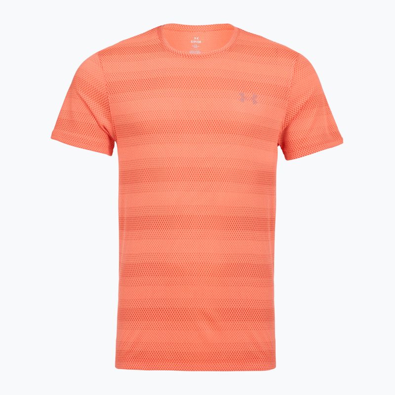 Футболка для бігу чоловіча Under Armour Velociti electric tangerine/black/green mode