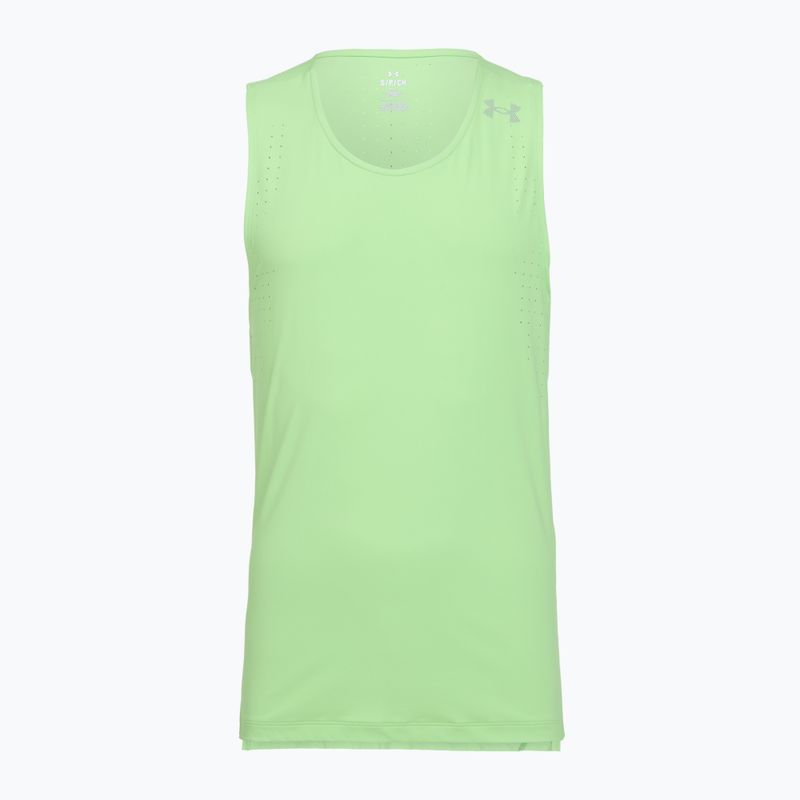 Футболка для бігу чоловіча Under Armour Velociti Pro Singlet lumos lime/white