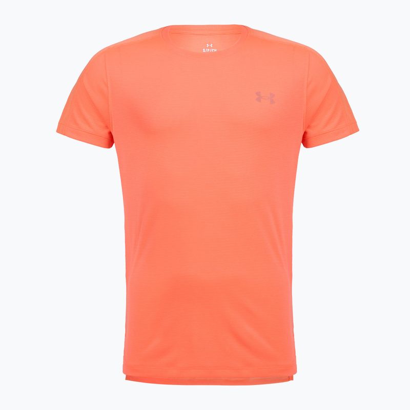 Футболка для бігу чоловіча Under Armour Velociti Reflect electric tangerine/black/green mode