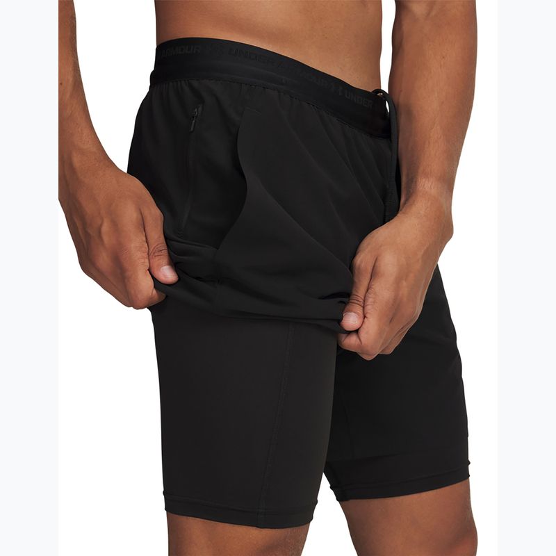 Шорти для тренувань чоловічі Under Armour Vanish Elite 2IN1 Shorts ultimate black/ultimate black/ultimate black 4