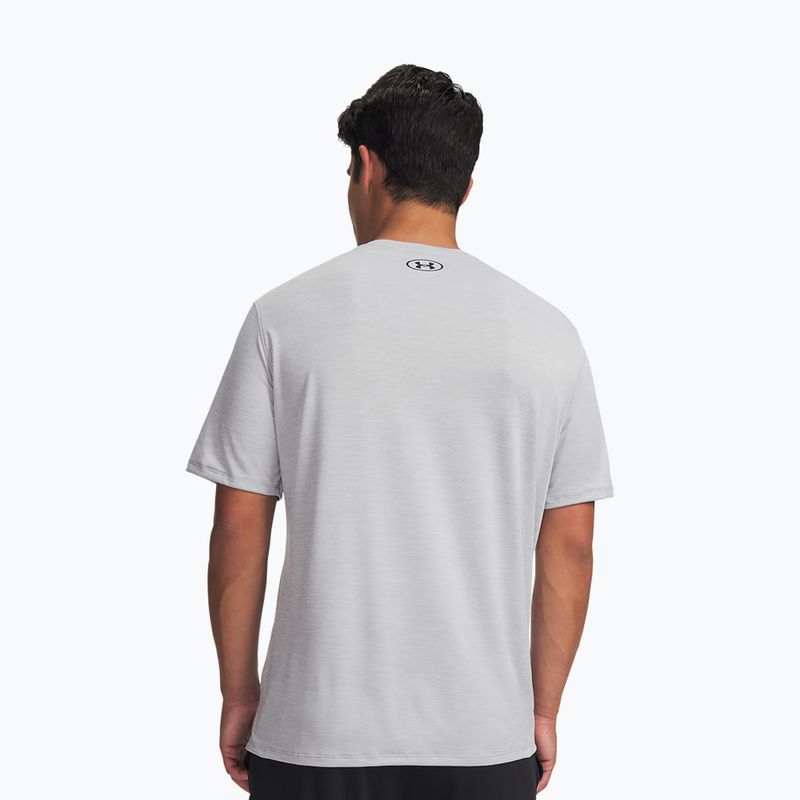 Футболка для тренувань чоловіча Under Armour Tech Vent halo gray/ultimate black 2