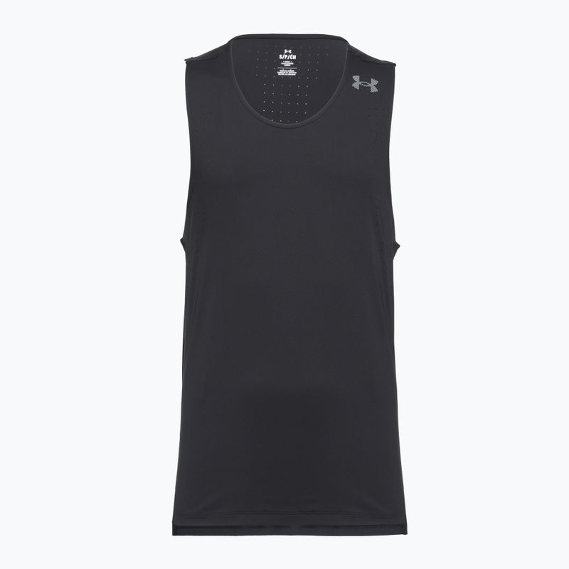 Футболка для бігу чоловіча Under Armour Velociti Pro Singlet black/black/metallic silver