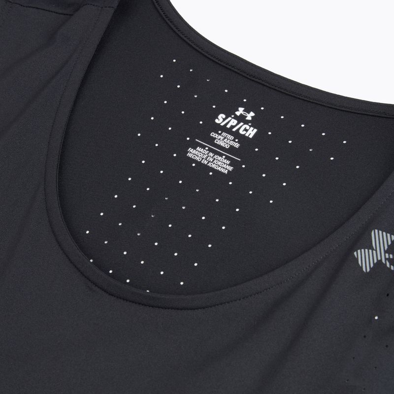 Футболка для бігу чоловіча Under Armour Velociti Pro Singlet black/black/metallic silver 3