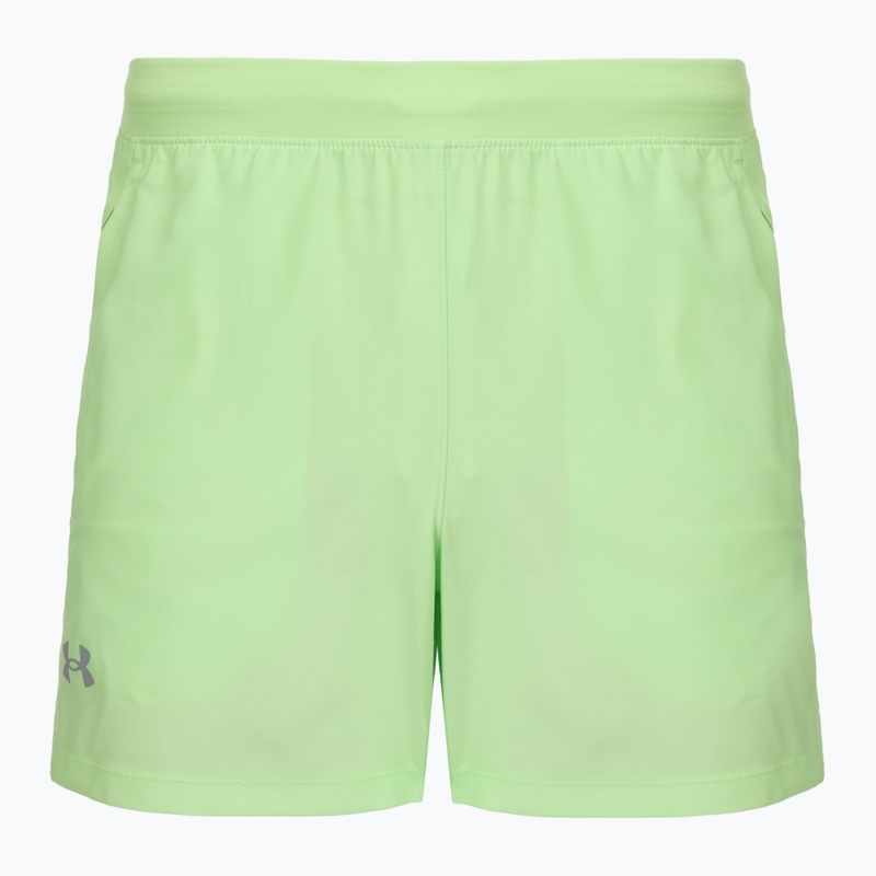 Шорти для бігу чоловічі Under Armour Launch 5" lumos lime/white