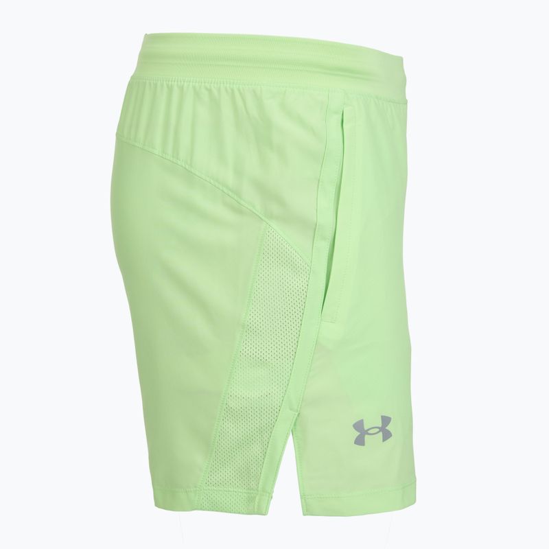 Шорти для бігу чоловічі Under Armour Launch 5" lumos lime/white 3