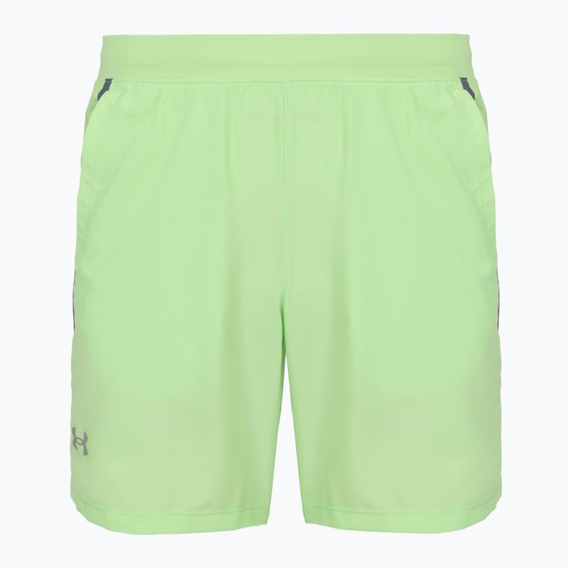 Шорти для бігу чоловічі Under Armour Launch 7" lumos lime/white