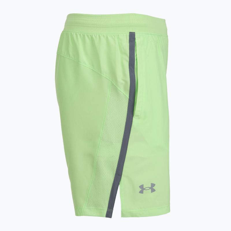 Шорти для бігу чоловічі Under Armour Launch 7" lumos lime/white 4