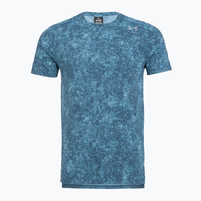 Футболка для бігу чоловіча Under Armour Velociti Pro Print wham blue/boundless blue/black
