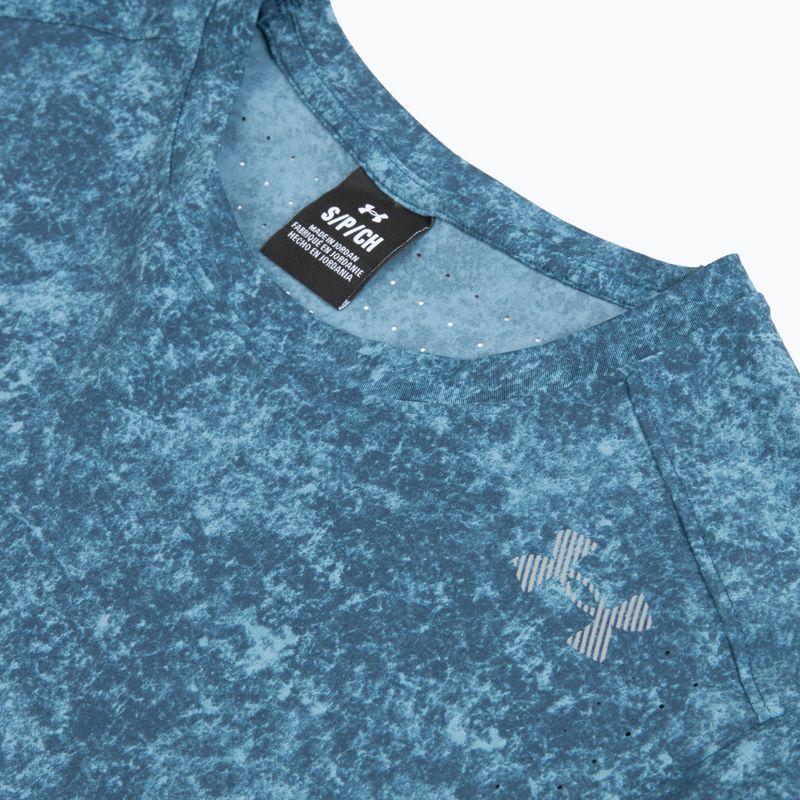 Футболка для бігу чоловіча Under Armour Velociti Pro Print wham blue/boundless blue/black 3