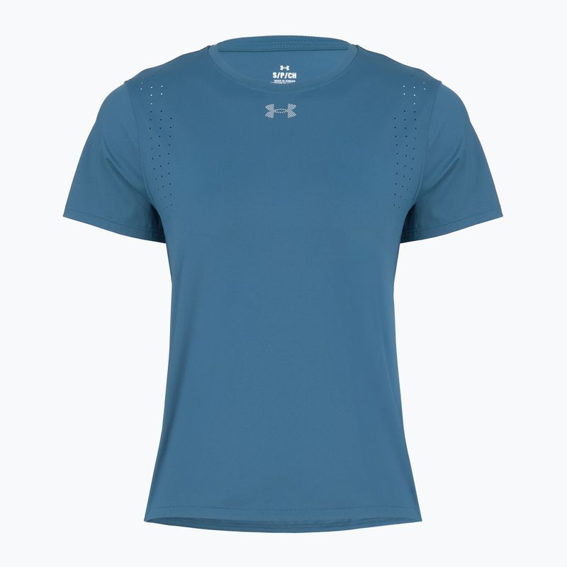 Футболка для бігу жіноча Under Armour Velociti Pro wham blue/hyper green/white