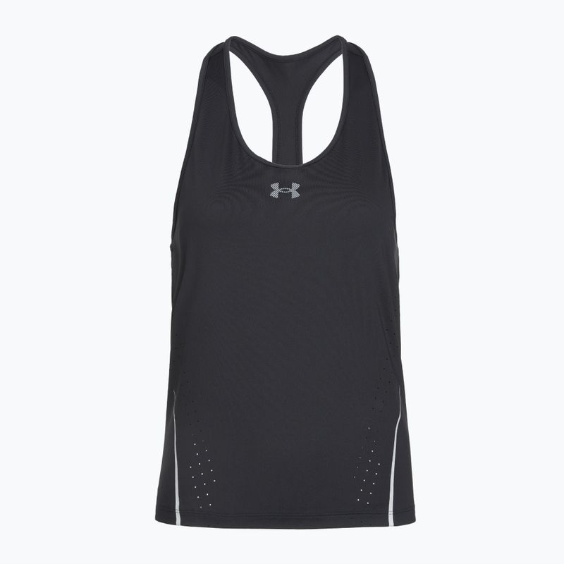 Футболка для бігу жіноча Under Armour Velociti Pro Tank black/black/metallic silver 2